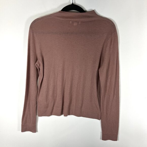 Vince Wool‎ Cashmere Crew Neck Pink Sweater NWT Small Designer Luxury Minimalist - Picture 10 of 12